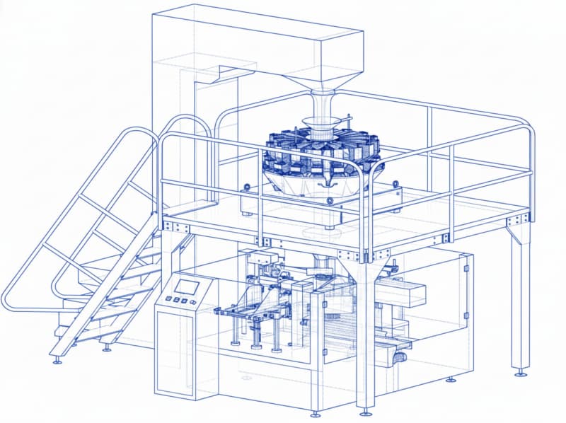 Pre-made bag packaging machine